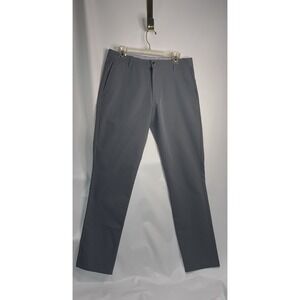 Rhone Mens Gray Flat Front Straight Leg Chino Twill Pants Size 36 x 32